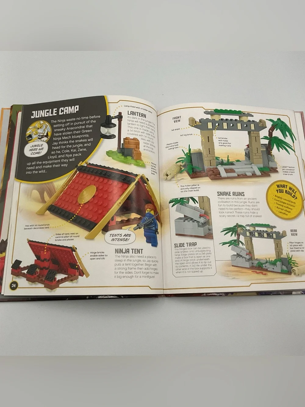 Lego Ninjago Book Lot x3 Official Guide Build Your Own Adventure Cole Minifigure